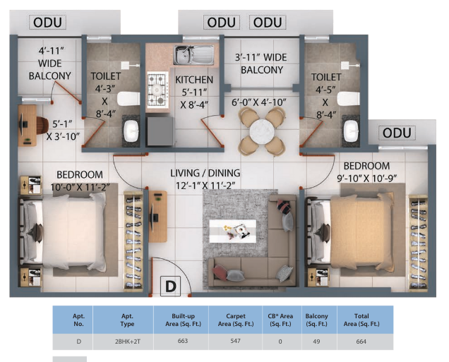 2 BHK flat in Uttarpara